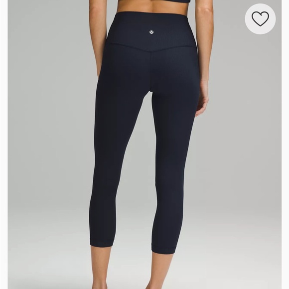 Align ribbed high rise tight leggings black 6 Lululemon - Picture 1 of 11
